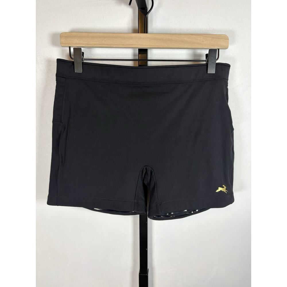 Tracksmith Turnover Short Tights Women's Large Black 4.5" Running Gym Workout